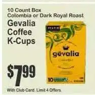 Key Food Gevalia Coffee K-Cups offer