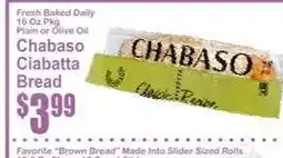 Key Food Chabaso Ciabatta Bread offer