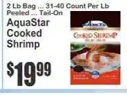 Key Food AquaStar Cooked Shrimp offer
