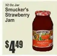 Key Food Smucker's Strawberry Jam offer