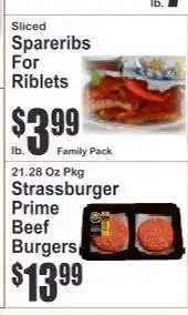 Key Food Strassburger Prime Beef Burgers offer