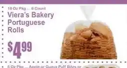 Key Food Viera's Bakery Portuguese Rolls offer