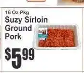 Key Food Suzy Sirloin Ground Pork offer