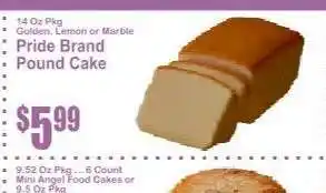 Key Food Pride Brand Pound Cake offer