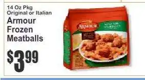 Key Food Armour Frozen Meatballs offer