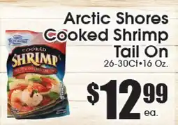 Supremo Foods Inc Arctic Shores Cooked Shrimp Tail On offer