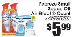 Supremo Foods Inc Febreze Small Space OR Air Effect 2-Count offer
