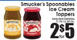 Supremo Foods Inc Smucker's Spoonables Ice Cream Toppers offer