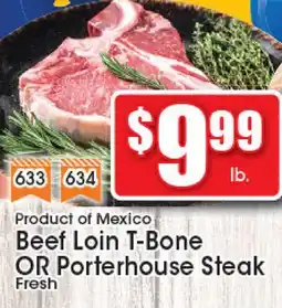 Supremo Foods Inc Beef Loin T-Bone OR Porterhouse Steak offer
