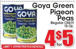 Supremo Foods Inc Goya Green Pigeon Peas offer