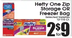 Supremo Foods Inc Hefty One Zip Storage OR Freezer Bag offer