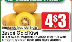 Supremo Foods Inc Zespri Gold Kiwi offer