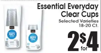 Supremo Foods Inc Essential Everyday Clear Cups offer