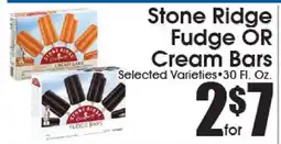 Supremo Foods Inc Stone Ridge Fudge OR Cream Bars offer