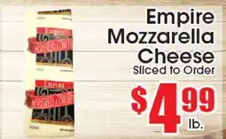 Supremo Foods Inc Empire Mozzarella Cheese offer