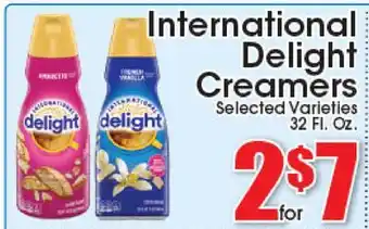 Supremo Foods Inc International Delight Creamers offer
