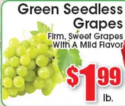 Supremo Foods Inc Green Seedless Grapes offer