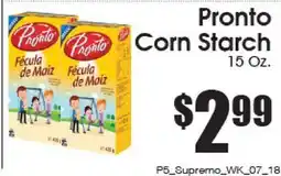 Supremo Foods Inc Pronto Corn Starch offer