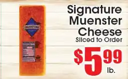 Supremo Foods Inc Signature Muenster Cheese offer