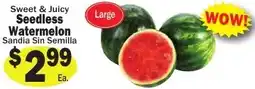 Sellers Bros Sweet & Juicy Seedless Watermelon offer