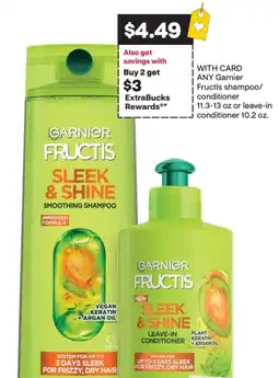 CVS Garnier Fructis shampoo/ conditioner offer