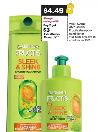 CVS Garnier Fructis shampoo/ conditioner offer