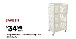 Michaels Design Ideas 3-Tier Stacking Cart offer