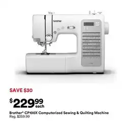 Michaels Brother CP100X Computerized Sewing & Quilting Machine offer