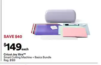 Michaels Cricut Joy Xtra Smart Cutting Machine + Basics Bundle offer