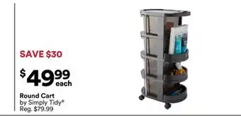 Michaels Round Cart by Simply Tidy offer