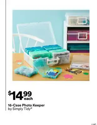 Michaels 16-Case Photo Keeper by Simply Tidy offer