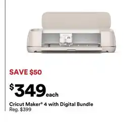 Michaels Cricut Maker 4 with Digital Bundle offer