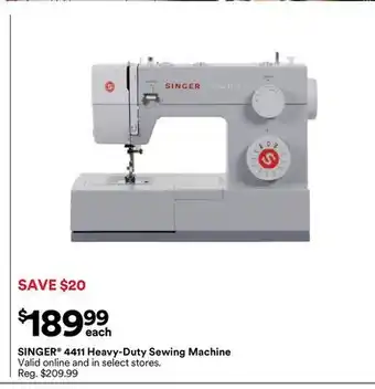 Michaels SINGER 4411 Heavy-Duty Sewing Machine offer