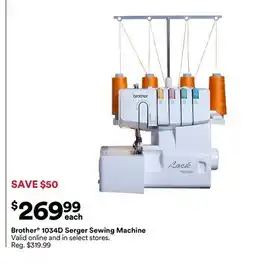 Michaels Brother 1034D Serger Sewing Machine offer