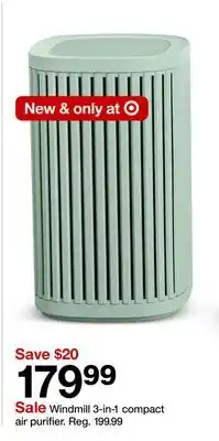 Target Windmill 3-in-1 compact air purifier offer
