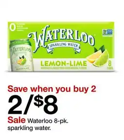 Target Waterloo 8-pk. sparkling water offer