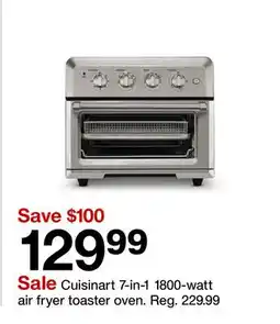 Target Cuisinart 7-in-1 1800-watt air fryer toaster oven offer