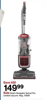 Target Shark Navigator Swivel Pro corded vacuum offer