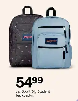 Target JanSport Big Student backpacks offer