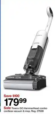 Target Tineco GO HammerHead combo cordless vacuum & mop offer