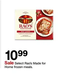 Target Select Rao's Made for Home frozen meals offer