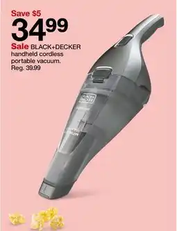 Target BLACK+DECKER handheld cordless portable vacuum offer