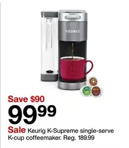 Target Keurig K-Supreme single-serve K-cup coffeemaker offer