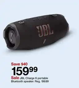 Target JBL Charge 6 portable Bluetooth speaker offer