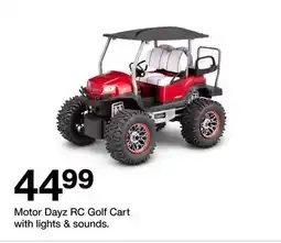 Target Motor Dayz RC Golf Cart with lights & sounds offer