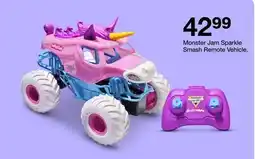 Target Monster Jam Sparkle Smash Remote Vehicle offer