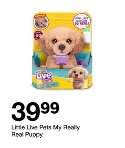 Target Little Live Pets My Really Real Puppy offer