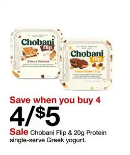 Target Chobani Flip & 20g Protein single-serve Greek yogurt offer