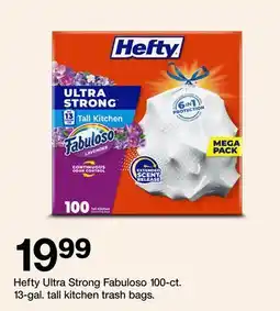Target Hefty Ultra Strong Fabuloso 100 ct. 13-gal. tall kitchen trash bags offer
