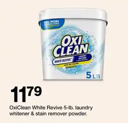 Target OxiClean White Revive 5-lb. laundry whitener & stain remover powder offer